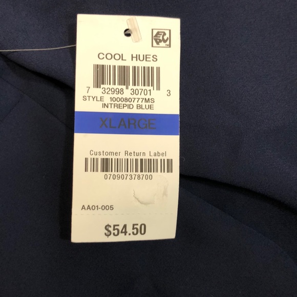 JM Collection Split Neck Tunic - Picture 7 of 7